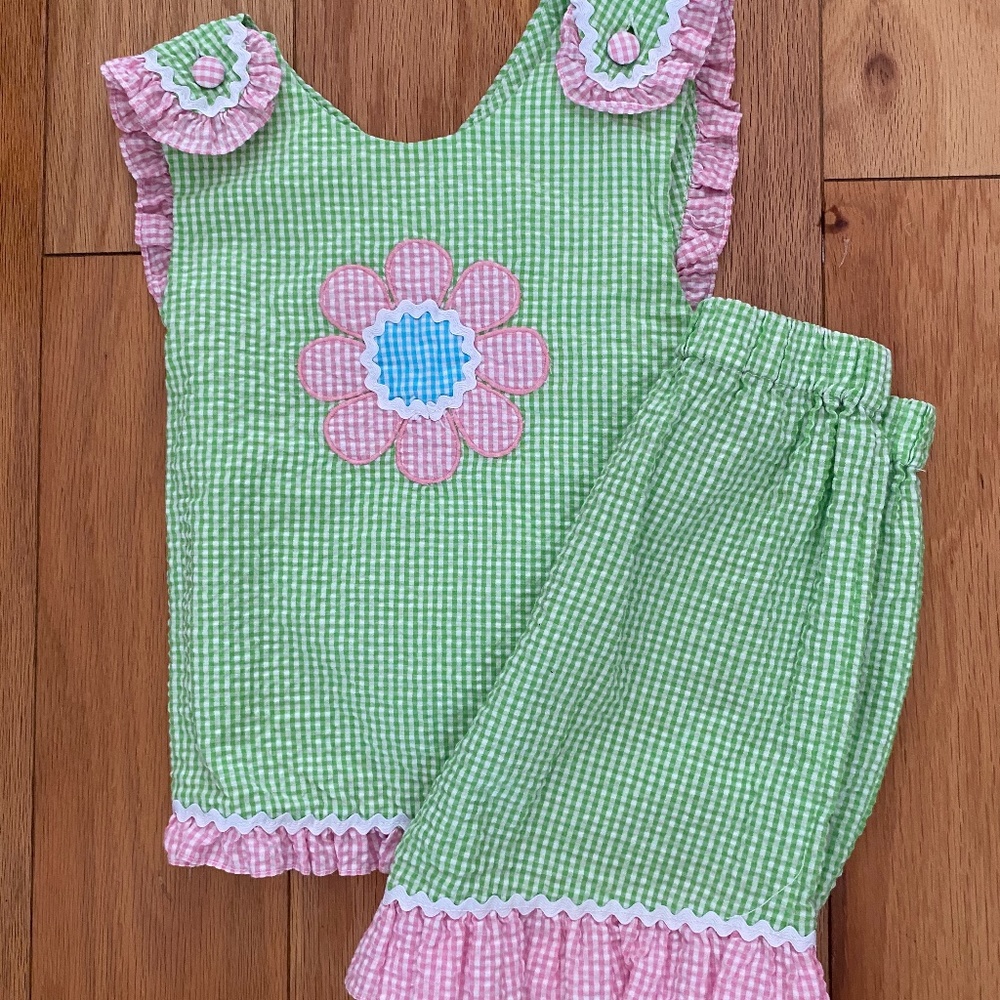 Toddler girl shorts outfit